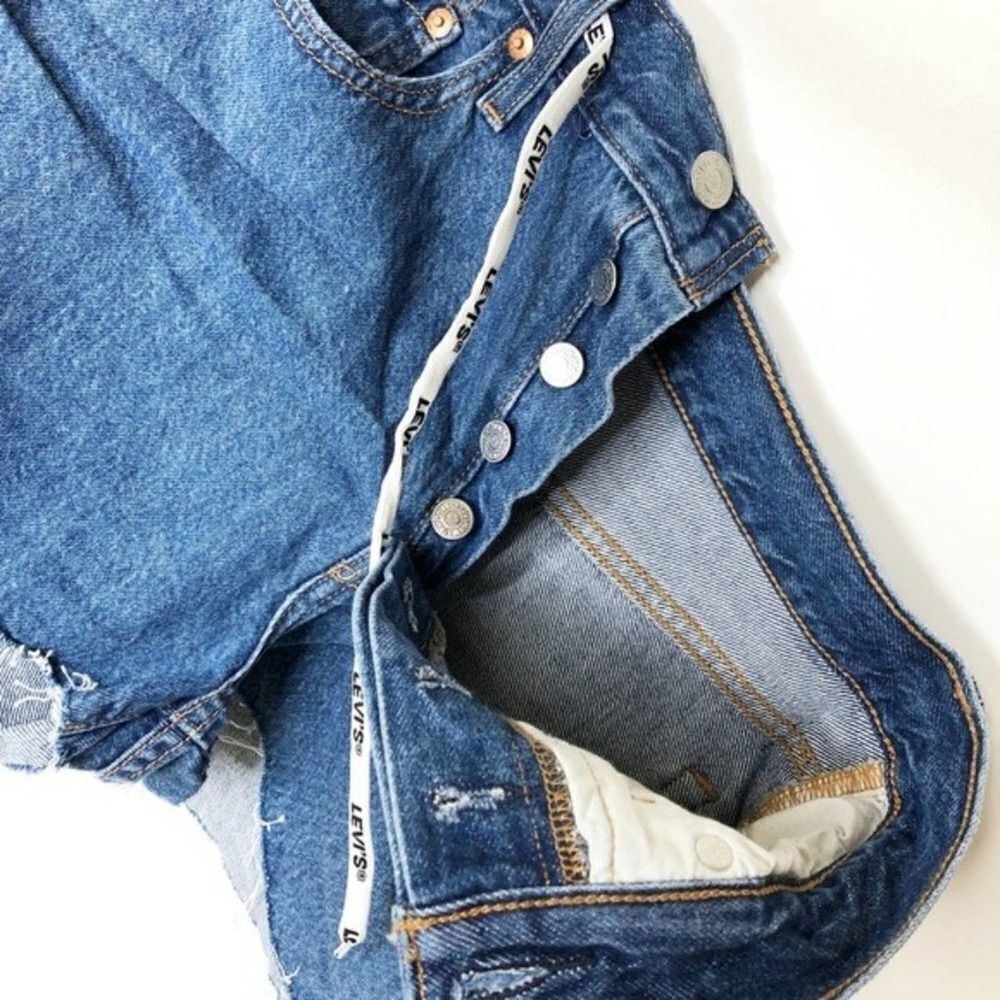 LEVI'S 501 High Rise Logo Drawstring Shorts  - Picture 7 of 7
